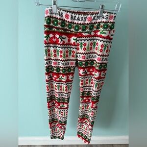 Christmas Polar Bear No Boundaries Soft Leggings Woman L Poly/Spandex